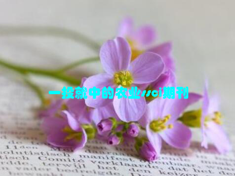 一投就中的农业ssci期刊