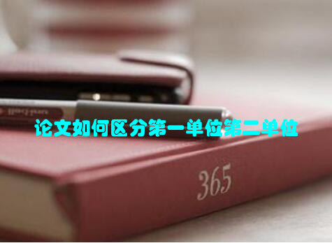 论文如何区分第一单位第二单位