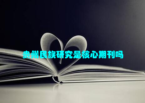 贵州民族研究是核心期刊吗