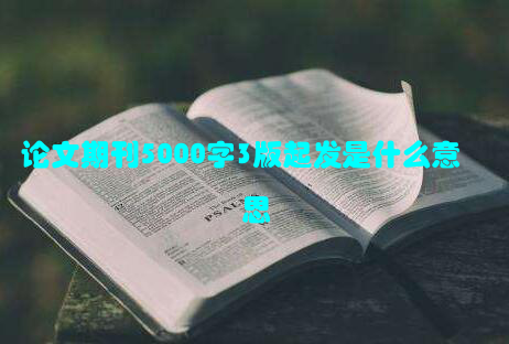 论文期刊5000字3版起发是什么意思